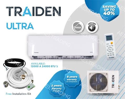 Traiden mini split - Advanced Technology, this system features energy efficient operation. Includes complete installation Kit. Traiden Air Mini Split 24000 BTU Mini Split / 2 Ton Air Conditioner & Heat Pump AUX ASW-24000BTU-US Heat Pump Air Conditioner **Please note that sometimes our manuals get mixed from English to Spanish or vice versa when Spanish speaking ...